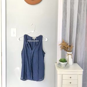 *SOLD* Blue Sleeveless Blouse Women’s size Medium